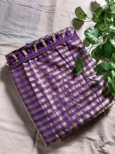 Purple & Beige Saree Delivery Discount Available