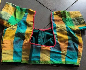 Vibrant Checked Saree