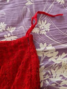 Red Crop Top Lehenga