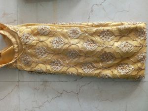 Beautiful... Yellow Suit With Full Thread And Ston