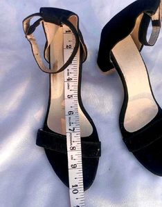 Stylish Black Ankle Strap Heels