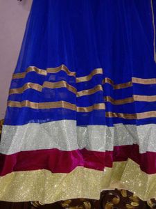 Royal Blue Anarkali Dress