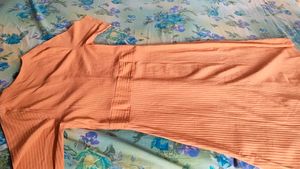 combo of a coral nd burgandy dress