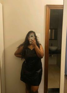 Sparkling Black Sequin Mini Dress