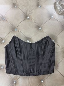 Sleek Black Corset Top