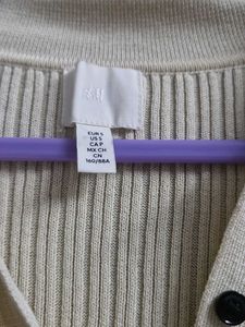 H&amp;M Ribbed Knit Button-Down Dress