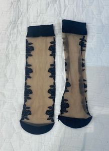 ZARA Mary Jane Sexy Sheer Lace Trim Ankle Socks