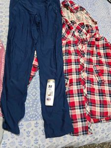 check  Plaid Shirt and Navy Pants facewash fre