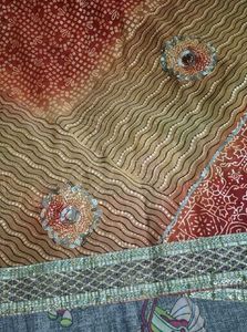 Designer Saree with Sequins and Mirror Work