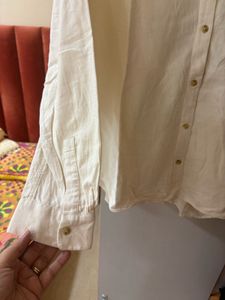 Uniqlo Cotton Off White Shirt