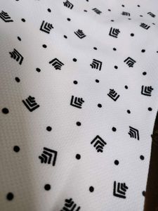 Stylish White Printed Sleeve Shirt