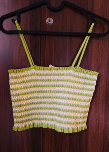 Smocked Crop Top - Mango