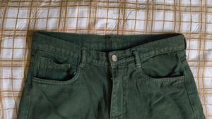 Dark Green denim Pants