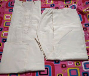 Elegant Cream Kurta Set