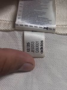 Adidas White Polo T-Shirt