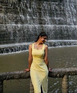 Elegant Yellow Sleeveless Wrap Dress