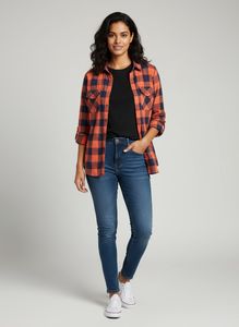 Women's Plaid Flannel Shirt
