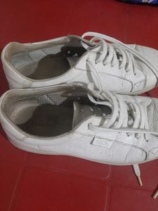 Classic White Leather Sneakers