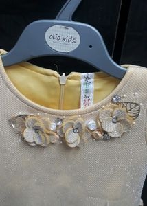 Beautiful Golden Party Wear Dress
