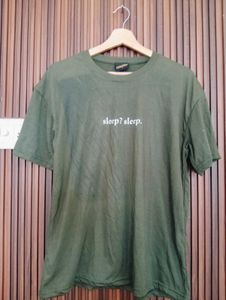Olive Green "sleep? sleep." T-Shirt