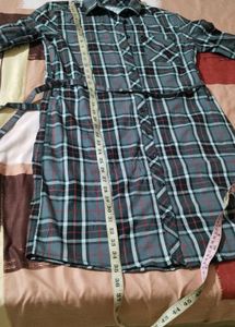 Classic Plaid Shirt Dress from canada