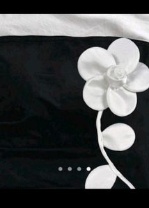 Chic Black Floral Tube Top