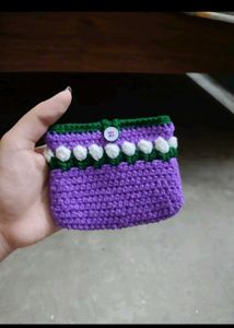 Crochet tulip Pouch 👝🌷