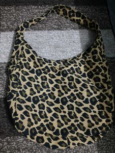 Leopard Print Hobo Bag