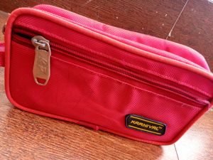 Vibrant Red Karnival Pouch Bag