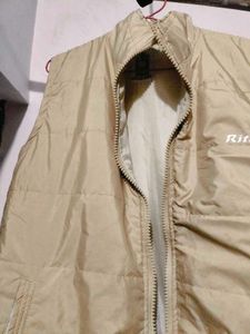 Beige 'Ritik' Sleeveless Jacket