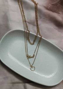 Gold Layered Necklace Set anti Tanishq
