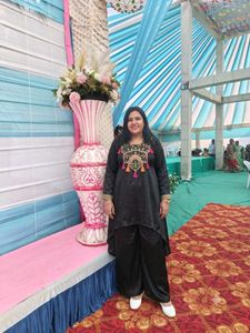 Elegant Black Kurta Set with Tassels