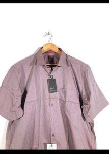 Men's Purple Textured Shirt