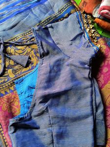 Beautiful Blue &amp; Pink Saree