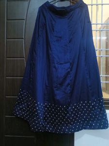 Elegant Blue Kurta with Gold Embellishments