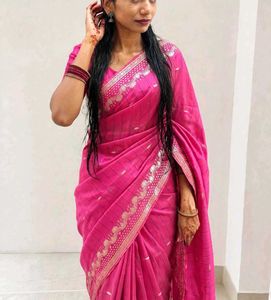 Beautiful Pink Saree