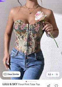 boho strapless sweetheart neckline corset