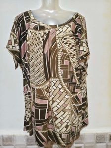 XXL Plus Size Top - Geometric Print48"-