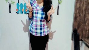 Chic Plaid Collared Top