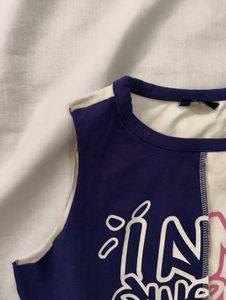 Graphic Patchwork Tank Top
