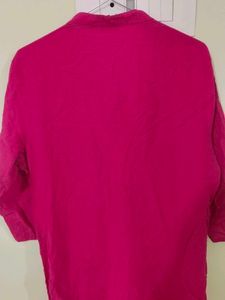 Vibrant Pink Embroidered Kurta