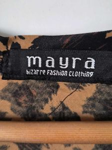 Leopard Print Asymmetrical Top