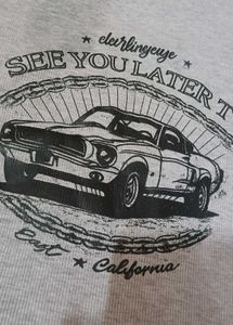 Grey Graphic Long Sleeve T-Shirt