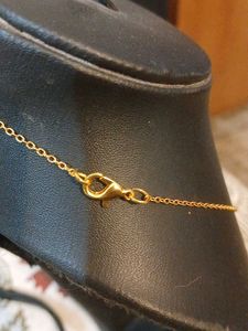 Anti Tarnish Golden Clover Pendant Necklace