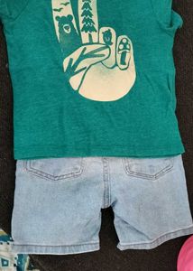 Light Wash Denim Shorts