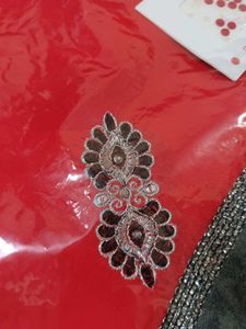 Stunning Red Embellished Saree