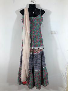 Multi Colour Printed Kurta Set(Women’s)