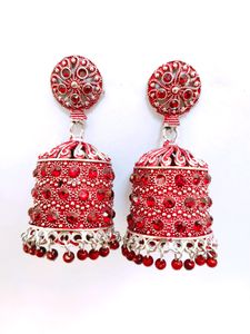 Red Colour Jhumki For Girls/Women