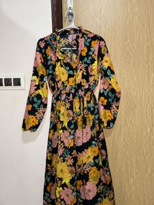Women Floral Print Fit & Flare Dress