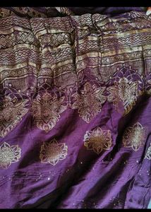 Stunning Yellow &amp; Purple Lehenga Set